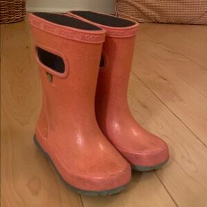 Bogs Orange Rain & Snow Boots Waterproof Mid-Calf